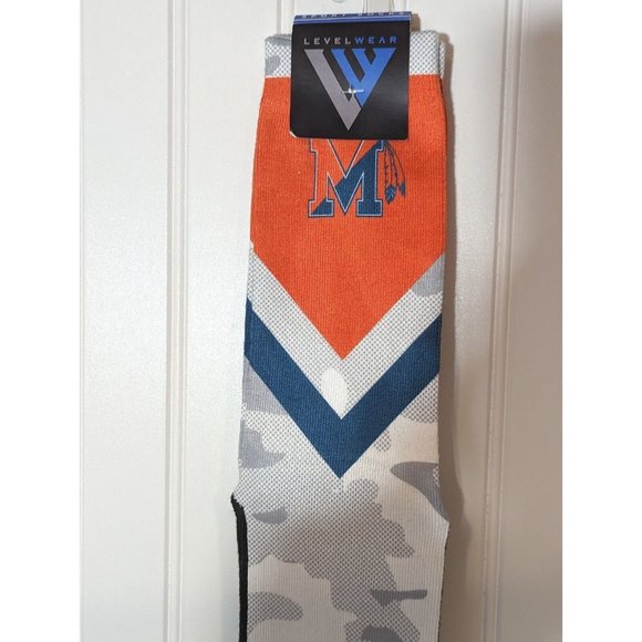 Levelwear Golf Logo Socks Universal Fit‎ Camo With Multicolor M Sport Sock New - Picture 2 of 6